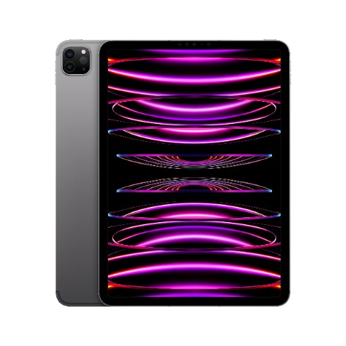 Apple 2022 iPad Pro (11-tums, med Wi-Fi + Cellular, 128 GB) – rymdgrå (Fjärde generationen) - Wi-Fi + Cellular - rymdgrå