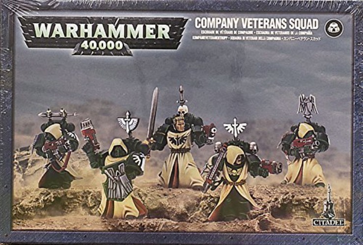 Games Workshop 99120101047" Dark Angels Company Veterans Squad Tabletop and Miniature Game, Black
