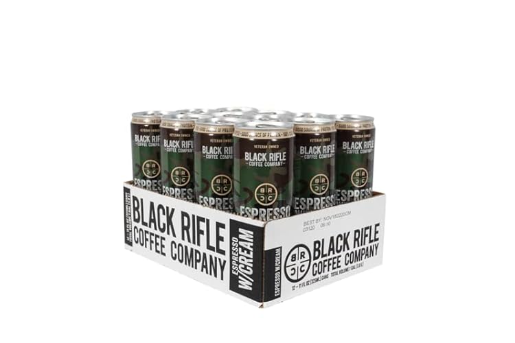Black Rifle Coffee Company RTD (Espresso with Cream, 11 Fl Oz (Pack of 12)) - Espresso with Cream - 11 Fl Oz (Pack of 12)