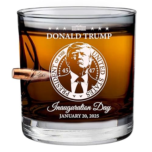 Proud Patriots Bulletproof Trump Inauguration Whiskey Glass | Perfect Political Gift for Trump Supporters and Patriotic Americans | The #1 Trump Gifts, Trump 2024