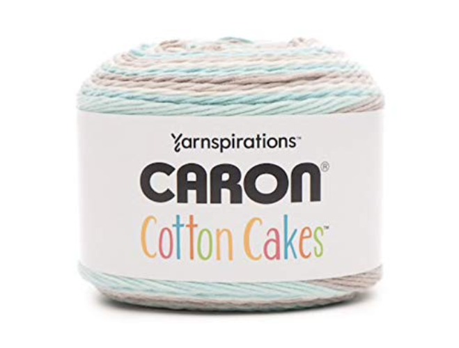Caron Cotton Cakes Self Striping Yarn 530 yd/485 m 8.8 oz/250 g (Beachglass)