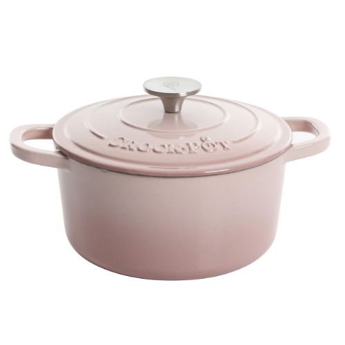 Crock-Pot Artisan Round Enameled Cast Iron Dutch Oven, 7-Quart, Blush Pink - 7-Quart - Blush Pink