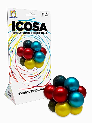 Brainwright - ICOSA - The Atomic Fidget Ball - Twist, Turn, Fidget! - ICOSA - The Atomic Fidget Ball