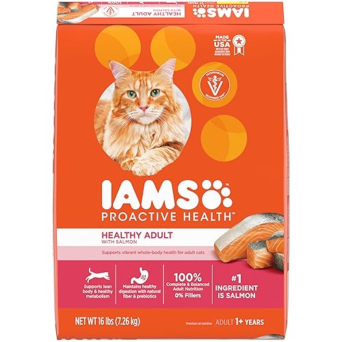 IAMS Proactive Health Adult Healthy Dry Cat Food with Salmon