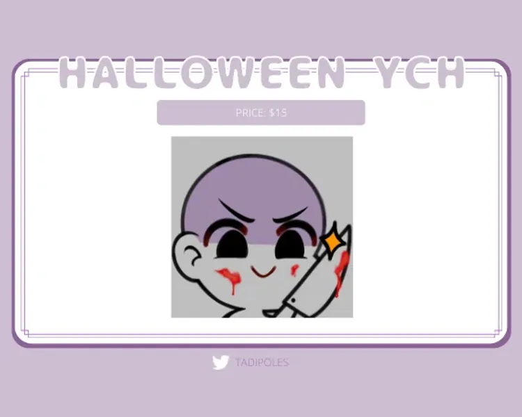 Halloween YCH Emote by tadipoles (@ tadipoles)