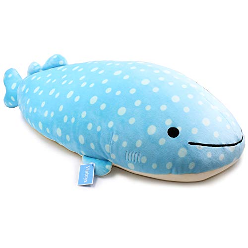Vintoys Very Soft Blue Whale Shark Big Hugging Pillow 27"
