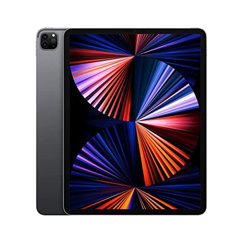Apple 2021 iPad Pro 5th Gen (12.9 inch, Wi-Fi, 256GB) Space Grey (Renewed) - WiFi - 256GB - Space Grey