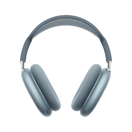 Apple AirPods Max Wireless Over-Ear Headphones, Pro-Level Active Noise Cancellation, Transparency Mode, Personalised Spatial Audio, USB-C Charging, Bluetooth Headphones for iPhone, Blue ​​​​​​​ - Blue - USB-C
