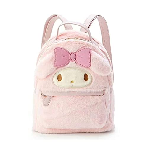 Asweeting Kawaii Cinnamoroll My Melody Plush Bag,Cute Lolita JK Plush Figure Backpack School Handbag,Cute Girl Bag My Melody,Girl Gift Backpack - Pink