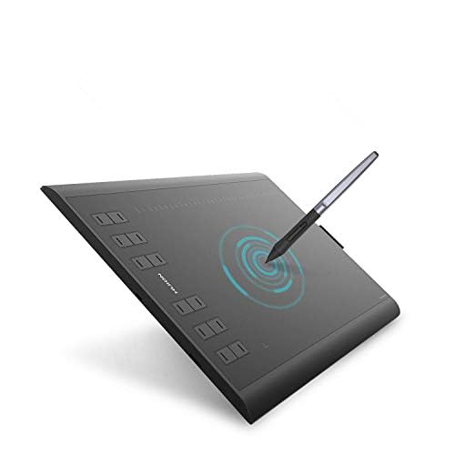 Huion H1060P Graphics Drawing Tablet 8192 Pen Pressure with Battery-Free Stylus and 12 Press Keys - H1060P
