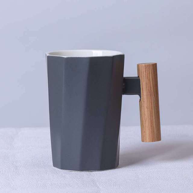 Nordic Large Ceramic Mug - Gray