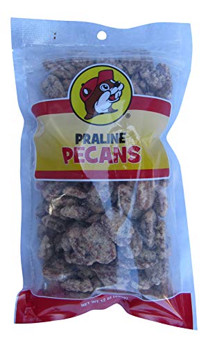 Buc-ee's Glazed Pecan Praline Halves in a Resealable Bag, 12 Ounces