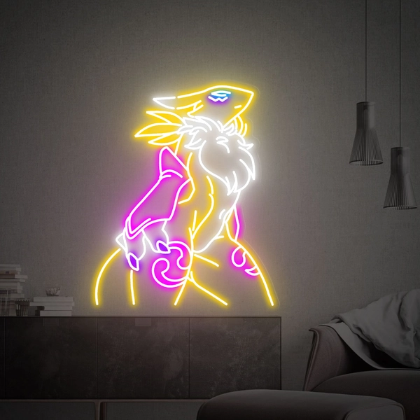 Digimon Neon Sign, Renamon Neon Sign, Custom Anime Neon Sign, Room Decor Wall Art, Handgemaakte Led Neon Sign, Anime Neon Sign