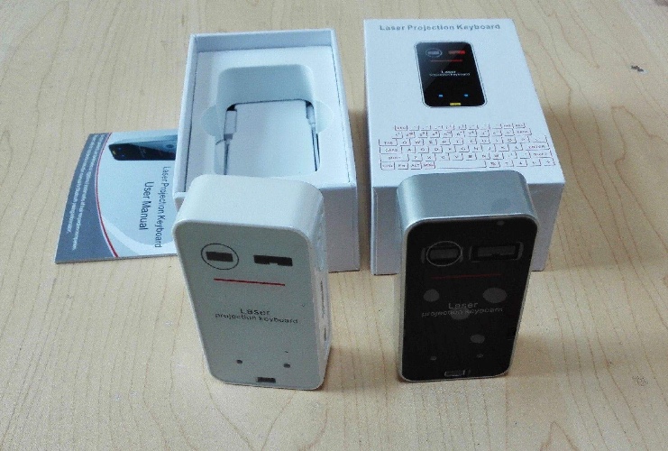 Bluetooth Wireless Laser Keyboard by BuzzPresents - White