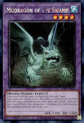Mudragon of The Swamp (Platinum Secret Rare) - RA01-EN028 - Platinum Secret Rare - 1st Edition