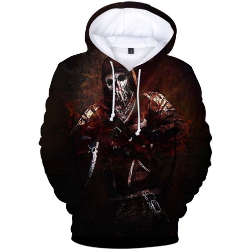 Dead by Daylight Merch Hoodie for Women with Pocket Long Sleeve Lightweight Pullover Sweatshirt Casual Halloween Cosplay Costume