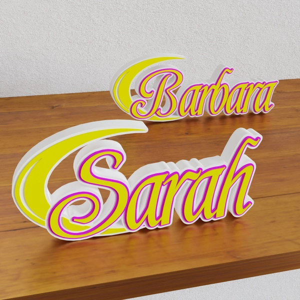 SM Personalized Font Sign