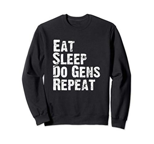 Eat Sleep Do Gens Repeat DBD Survivor Main Sweatshirt - Adult Unisex - Royal Blue - XX-Large