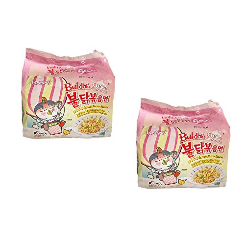[2-Pack] Samyang Buldak Cream Carbonara Hot Chicken Flavor Ramen