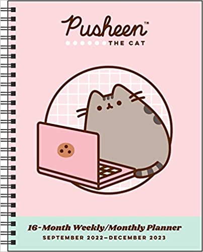 Pusheen 16-Month 2022-2023 Monthly/Weekly Planner Calenda