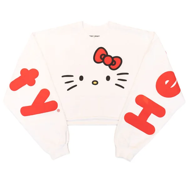 Hello Kitty JapanLA Cropped Spirit Jersey | WHITE / L