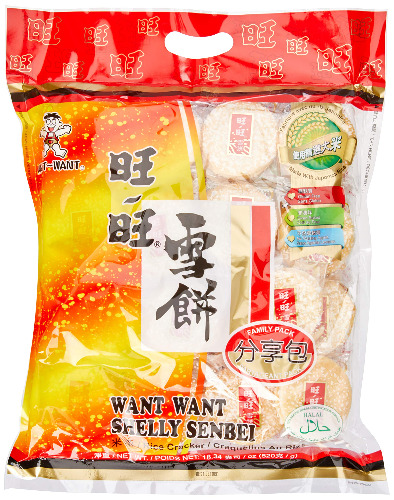 Want Want Shelly Senbei Rice Crackers 520 g, 520 g