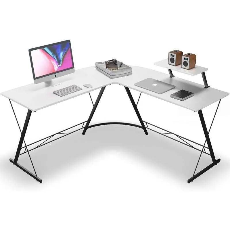 L shape study and gaming table