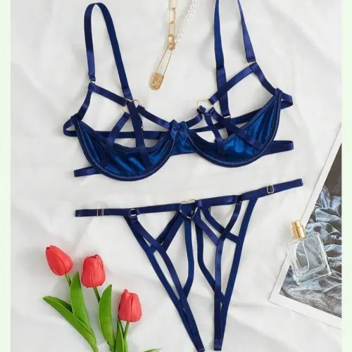 Cut Out Underwire Lingerie Set | SHEIN USA