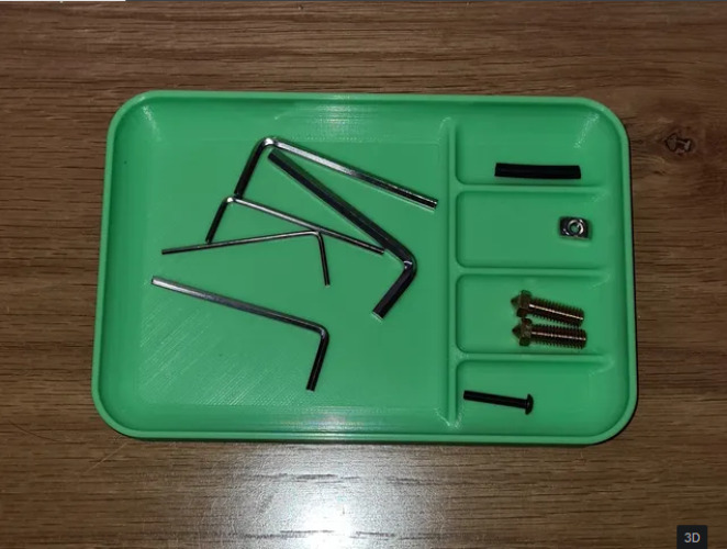 Tools and Screws Tray - Gunmetal Silver