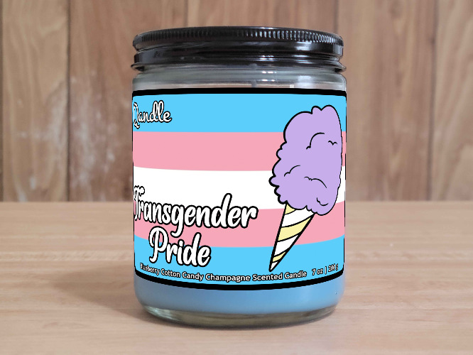 Transgender Pride Candle - Normal / Scented