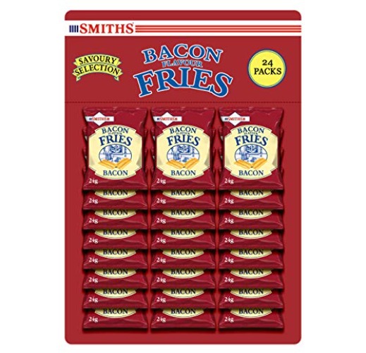 Smith's Savoury Selection Bacon Fries 24g (Case of 24) - Bacon Fries