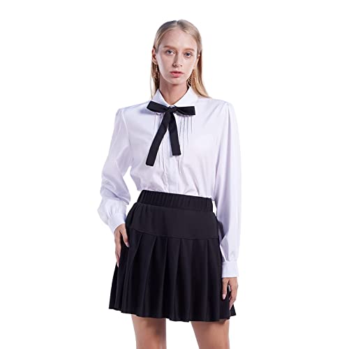 Women Short Sleeve Collar Blouse 