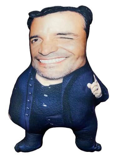 Genérico Singing Chayanne Small Plush Cushion Silhouette Both Sides 50 x 30 cm (Navy Blue) - Navy Blue