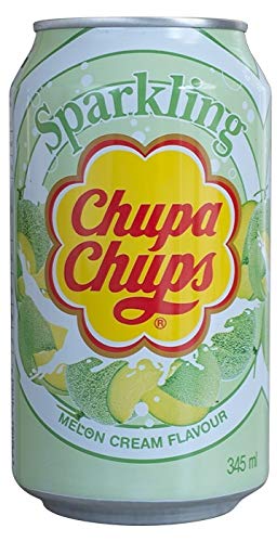 Chupa Chups Sparkling Melon & Cream Flavour Soda (24 x 0,345L Dose) EINWEG