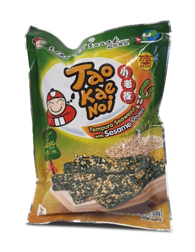 Tao Kae Noi Tao Kae Noi Original Flavour Tempura Seaweed Snack with Sesame Grain, 39 g, 39 g