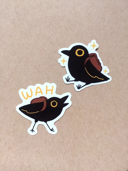 Stickers of Walden the Crow