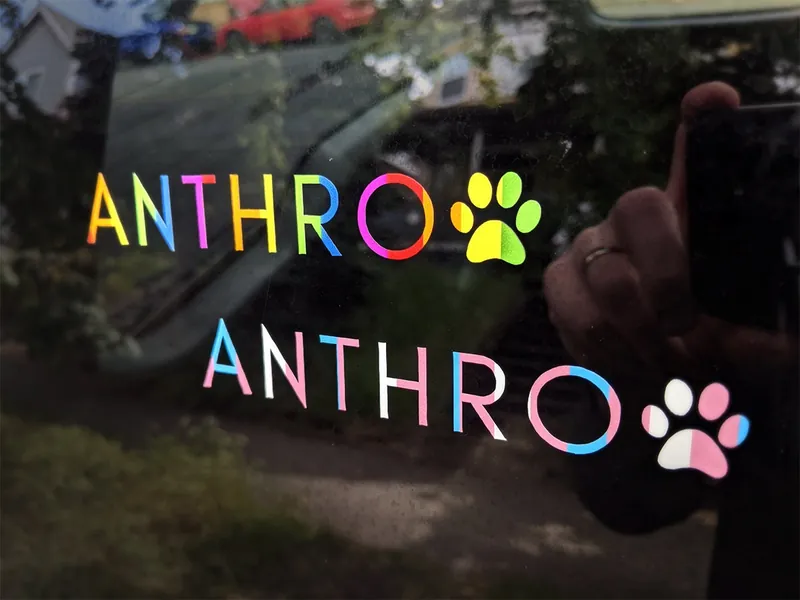 ANTHRO - Fandom pride vinyl decal