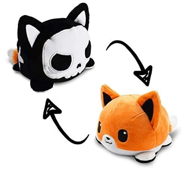Tee Turtle | Skeleton Glow in The Dark Reversible Spooky Fox Plushie