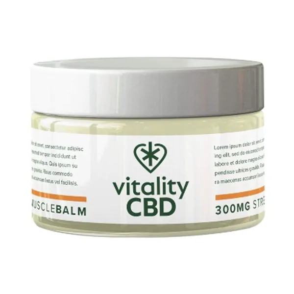 Vitality CBD Muscle Balm Natural 300mg of CBD, 50ml