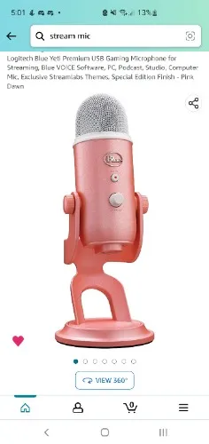 CURRENTLY ON SALE! Logitech Blue Yeti Premium USB Gaming Microphone for Streaming, Blue VO!CE Software, PC, Podcast, Studio, Computer Mic, Exclusive Streamlabs Themes, Special Edition Finish - Pink Dawn : Amazon.ca: Electronics