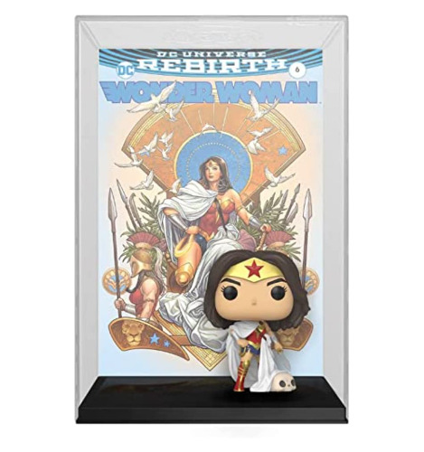 Funko 55010 POP Vinyl Comic Cover: Wonder Woman 80th- Wonder Woman (Rebirth) On Throne