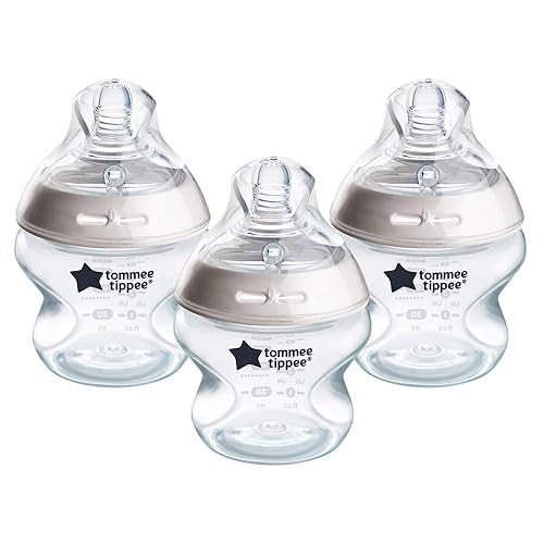Tommee Tippee Natural Start Anti-Colic Baby Bottle, 150 ml, Pack of 3