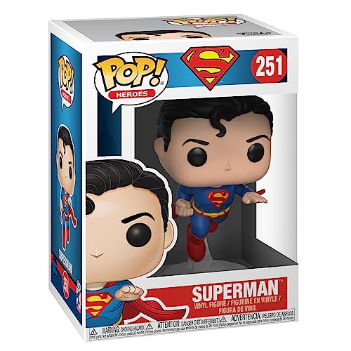 Funko POP! Heroes: Superman - Flying Superman - (80th Anniversary) - DC Comics - Collectable Vinyl Figure - Gift Idea - Official Merchandise - Toys for Kids & Adults - Comic Books Fans