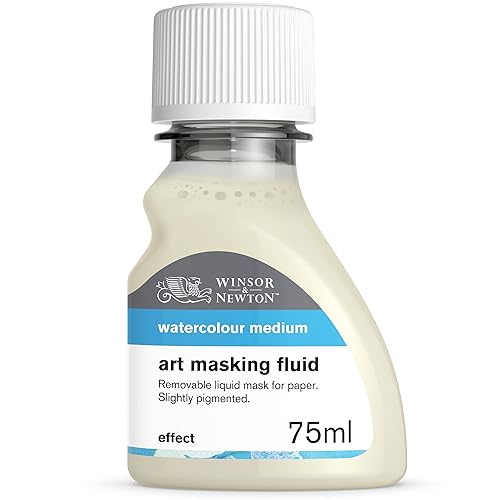 Winsor & Newton Watercolor Medium, Art Masking Fluid, 75ml (2.5-oz) bottle - 2.5-oz Bottle - Art Masking Fluid