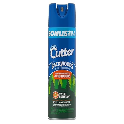 Cutter Backwoods Insect Repellent, Repels Mosquitos for Up To 10 Hours, 25% DEET, 7.5 Ounce (Aerosol Spray) - 7.5 Ounce (Pack of 1) - 7.5 oz