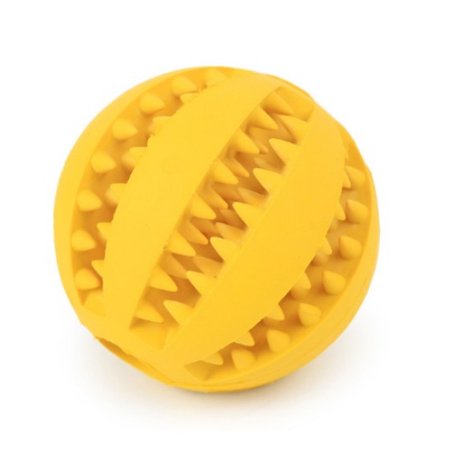 Interactive Elasticity Ball: Durable Dog Chew Toy - Yellow