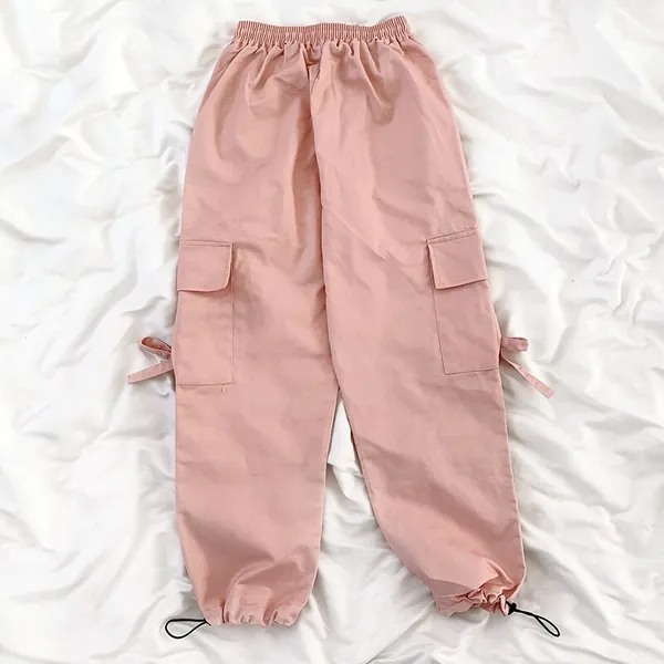 Streetwear Cargo Pants | Pink / M