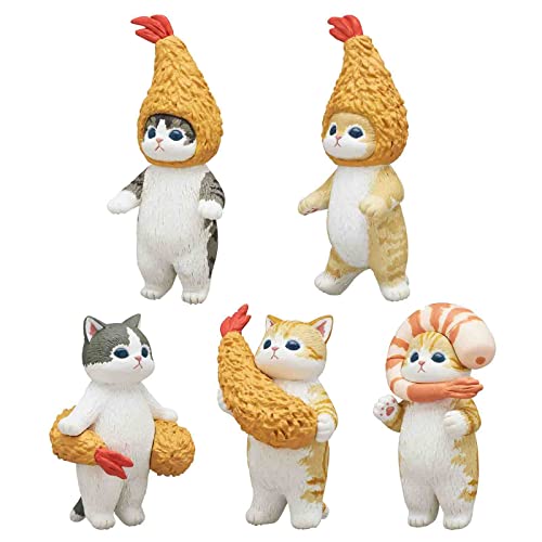 Kitan Club Mofusand Fried Shrimp Cat Blind Box - 1 of 5 Collectable Figurines - Fun, Versatile Decoration