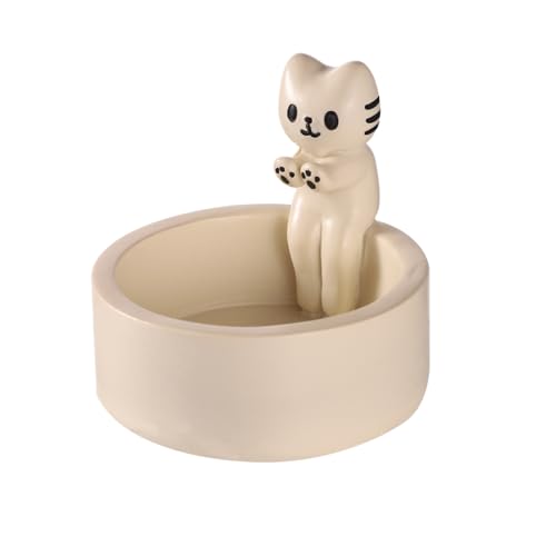 Cartoon Kitten Candle Holder, Handmade Resin Candlesticks Cat Warming Paws Hands Cute Scented Light Holder Funny Kawaii Ornament for Girls Women Cat Lover Gifts Home Room Desk Decor