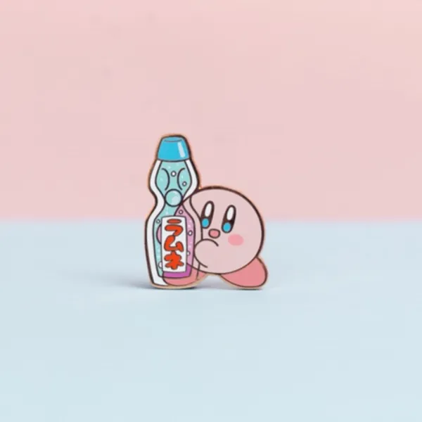 Ramune Soda Poyo Hard Enamel Pin - [A Grade] / Locking Clasp